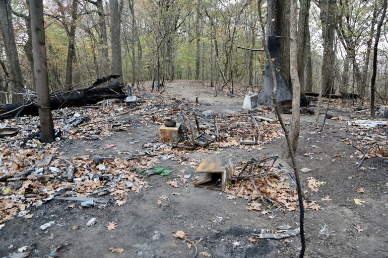 Prospect Park brush fire