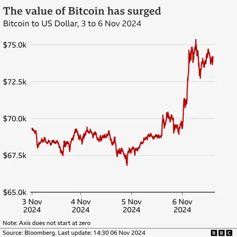 Bitcoin price chart