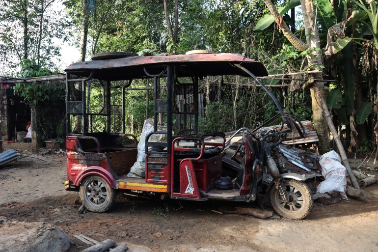 An e-rickshaw, the only source of income for Nessa_s family, was set on fire by the mob