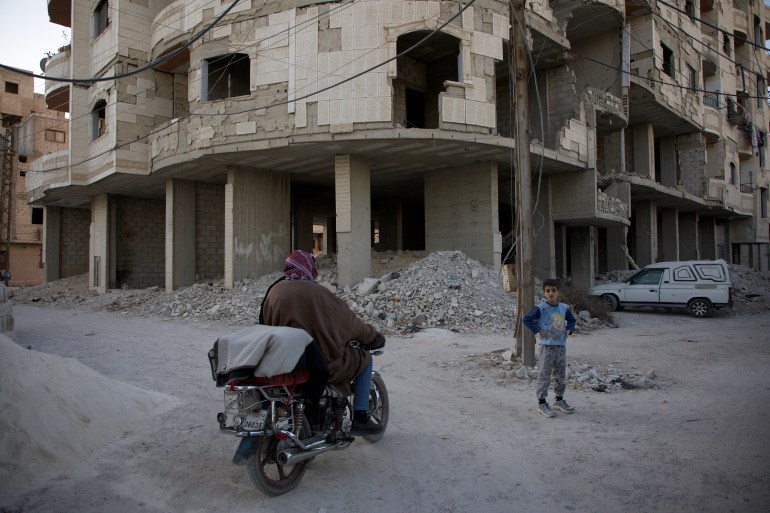 Damaged building in Eastern Ghouta